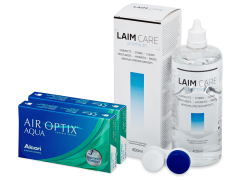 Air Optix Aqua (2x3 kom leća) + Laim-Care 400 ml