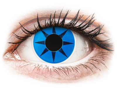 ColourVUE Crazy Lens - Blue Star - nedioptrijske (2 kom leća)