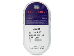 TopVue Color - Violet - nedioptrijske (2 kom leća)
