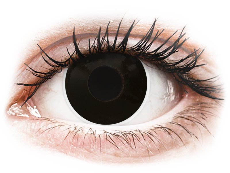 ColourVUE Crazy Lens - Blackout - jednodnevne leće bez dioptrije (2 kom leća)