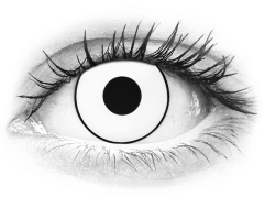 ColourVUE Crazy Lens - White Zombie - jednodnevne leće bez dioptrije (2 kom leća)