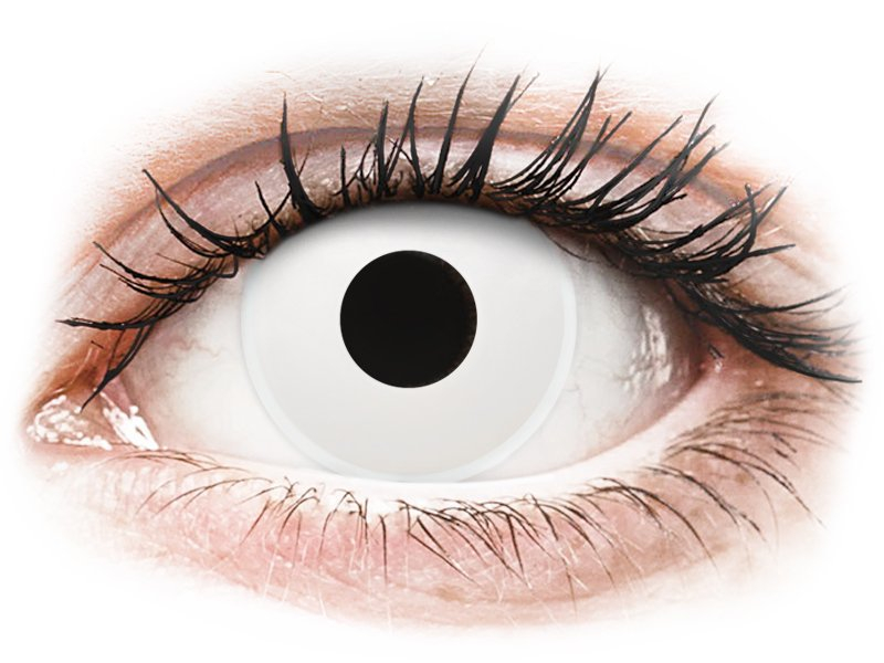 ColourVUE Crazy Lens - Whiteout - jednodnevne leće bez dioptrije (2 kom leća)