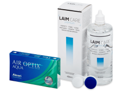 Air Optix Aqua (6 kom leća) + Laim-Care 400 ml