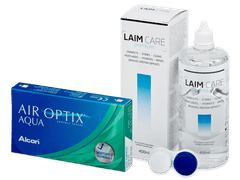 Air Optix Aqua (6 kom leća) + otopina Laim Care 400 ml