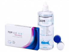 TopVue Air Multifocal (3 kom leća) + otopina Laim-Care 400 ml