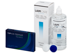 TopVue Premium for Astigmatism (3 kom leća) + otopina Laim-Care 400 ml