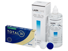 TOTAL30 for Astigmatism (3 kom leća) + LAIM-CARE otopina 400 ml