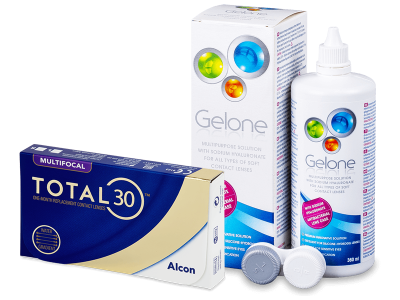 TOTAL30 Multifocal (6 kom leća) + Gelone 360 ml
