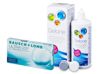 Bausch + Lomb ULTRA Multifocal for Astigmatism (6 kom leća) + Gelone 360 ml
