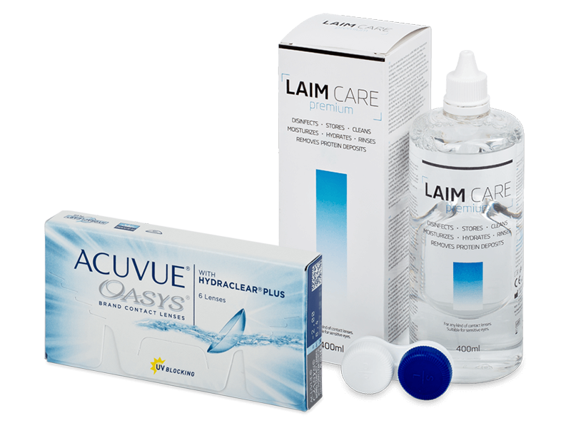 Acuvue Oasys (6 kom leća) + LAIM-CARE 400 ml