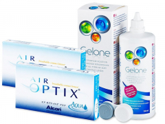 Air Optix Aqua (2x3 kom leća) + Gelone 360 ml