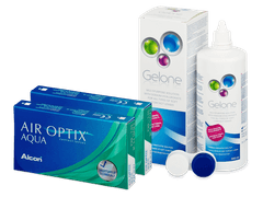 Air Optix Aqua (2x3 kom leća) + otopina Gelone 360 ml